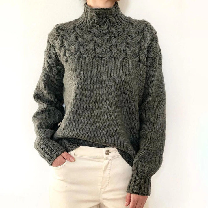 Katie | High Collar Jumper
