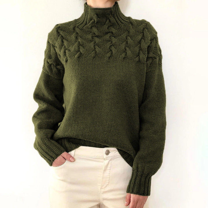 Katie | High Collar Jumper