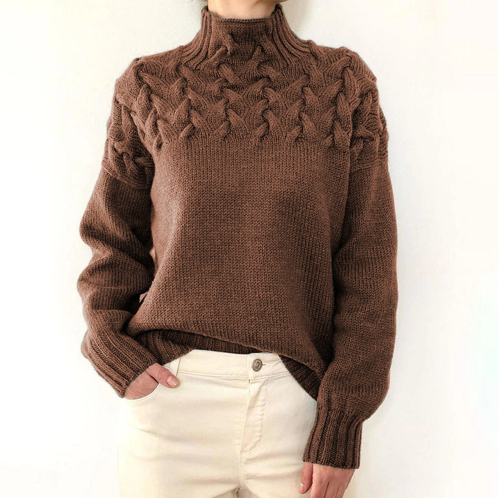 Katie | High Collar Jumper