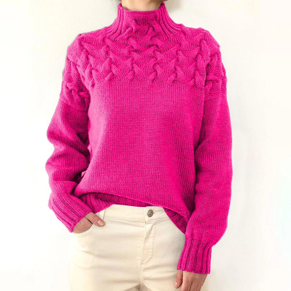 Katie | High Collar Jumper