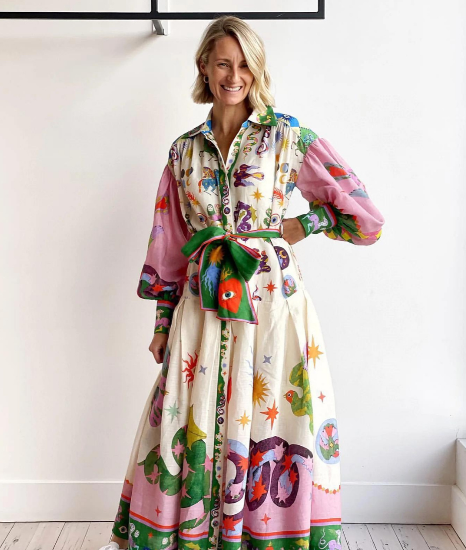 Iris | Retro Pleated Dress