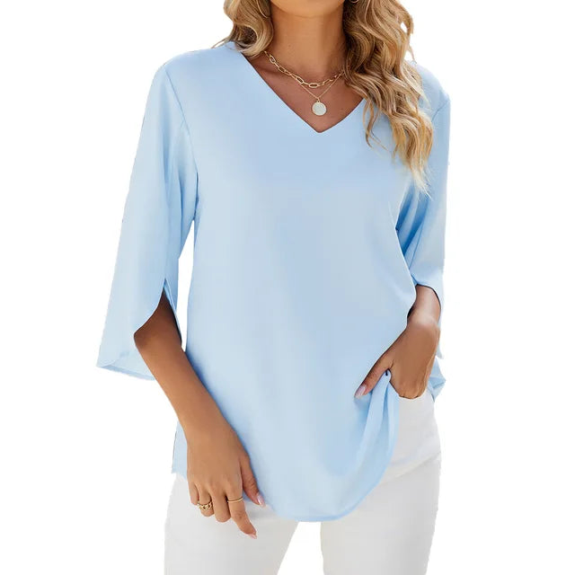 Gracie | V Neck Blouse