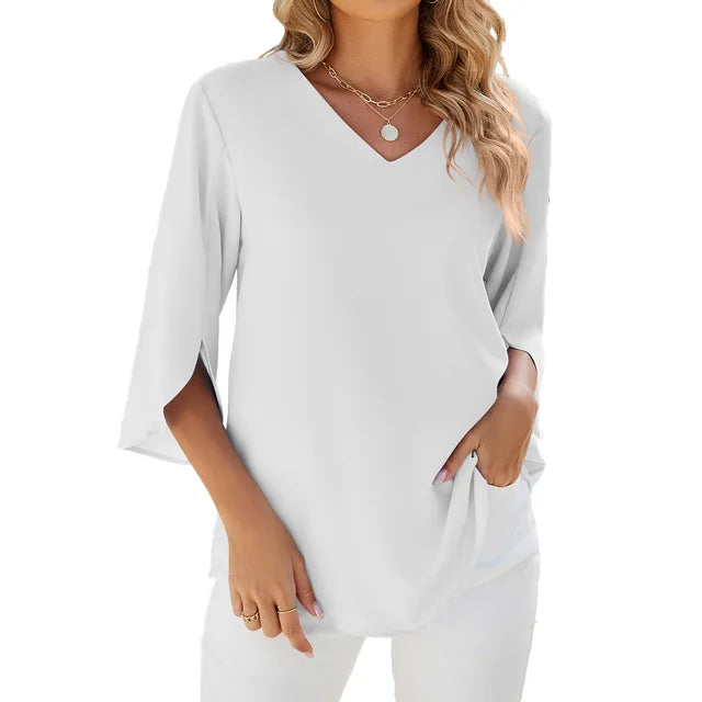 Gracie | V Neck Blouse