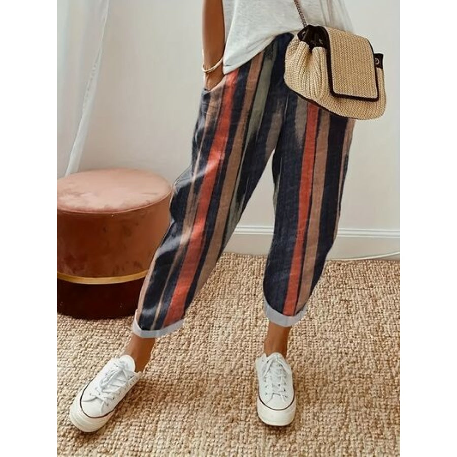 Piper | Striped Linen Pants