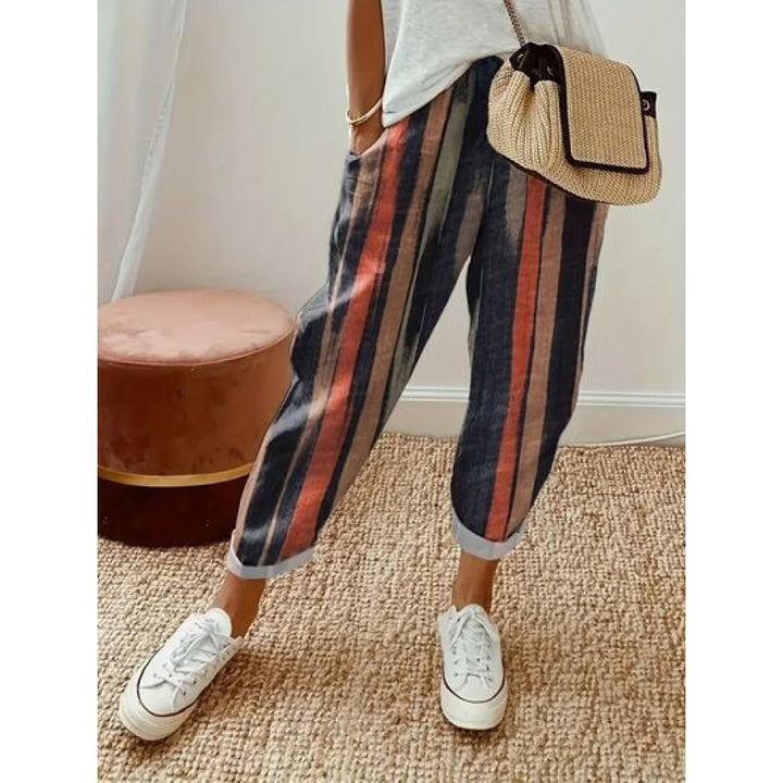 Piper | Striped Linen Pants